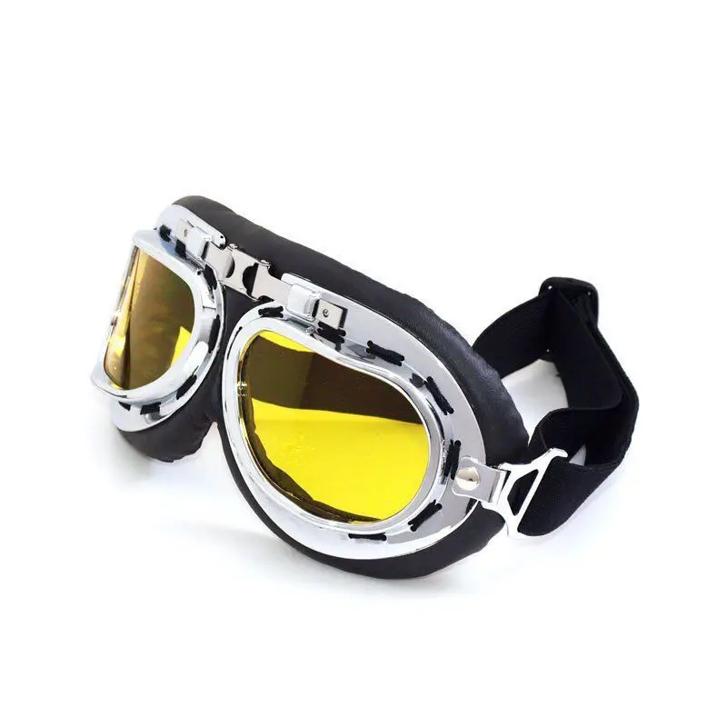 

Motorcycle Glasses Retro Helmet Pilot Goggles Motorbike 100% UV400 Vintage Classic Glasse For Harley Moto Scooter ATV Dirt Biker