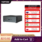 Topton AMD Ryzen 5 3550H мини-ПК, геймерский четырехъядерный Vega 8 Graphic 3x 4K дисплей DP HDMI2.0 Type-C, настольный игровой компьютер NVMe SSD