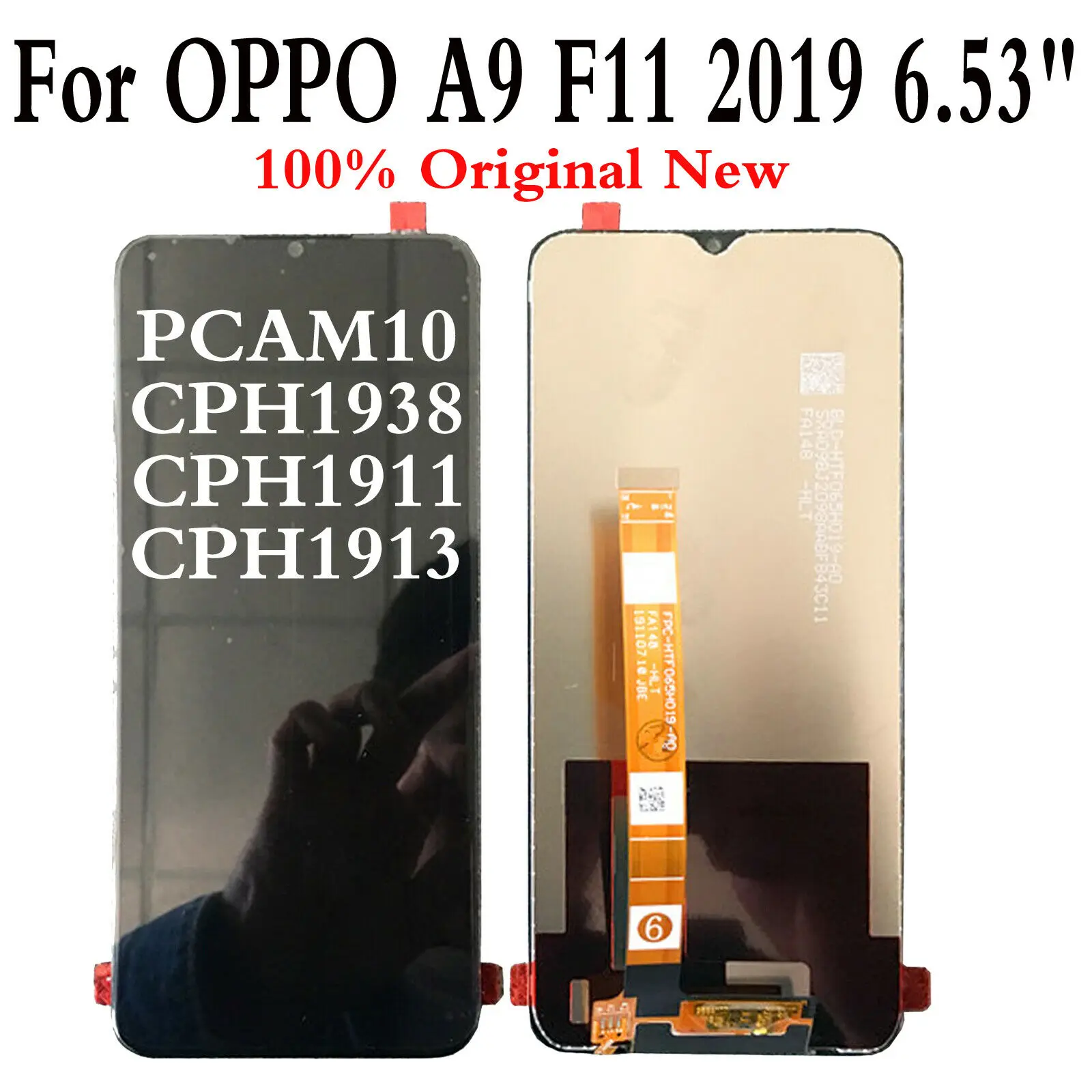 ЖК-дисплей с сенсорным экраном OEM для OPPO A9 F11 2019 PCAM10 cph1850 CPH1911 CPH1913