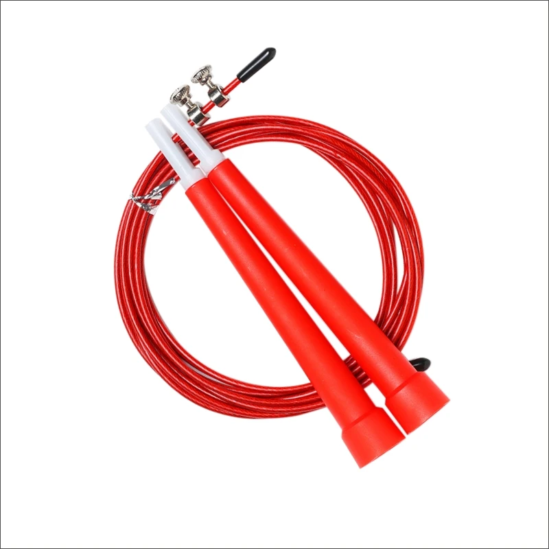 Многоцветная Скакалка для упражнений регулируемая Тяжелая скорость ПВХ