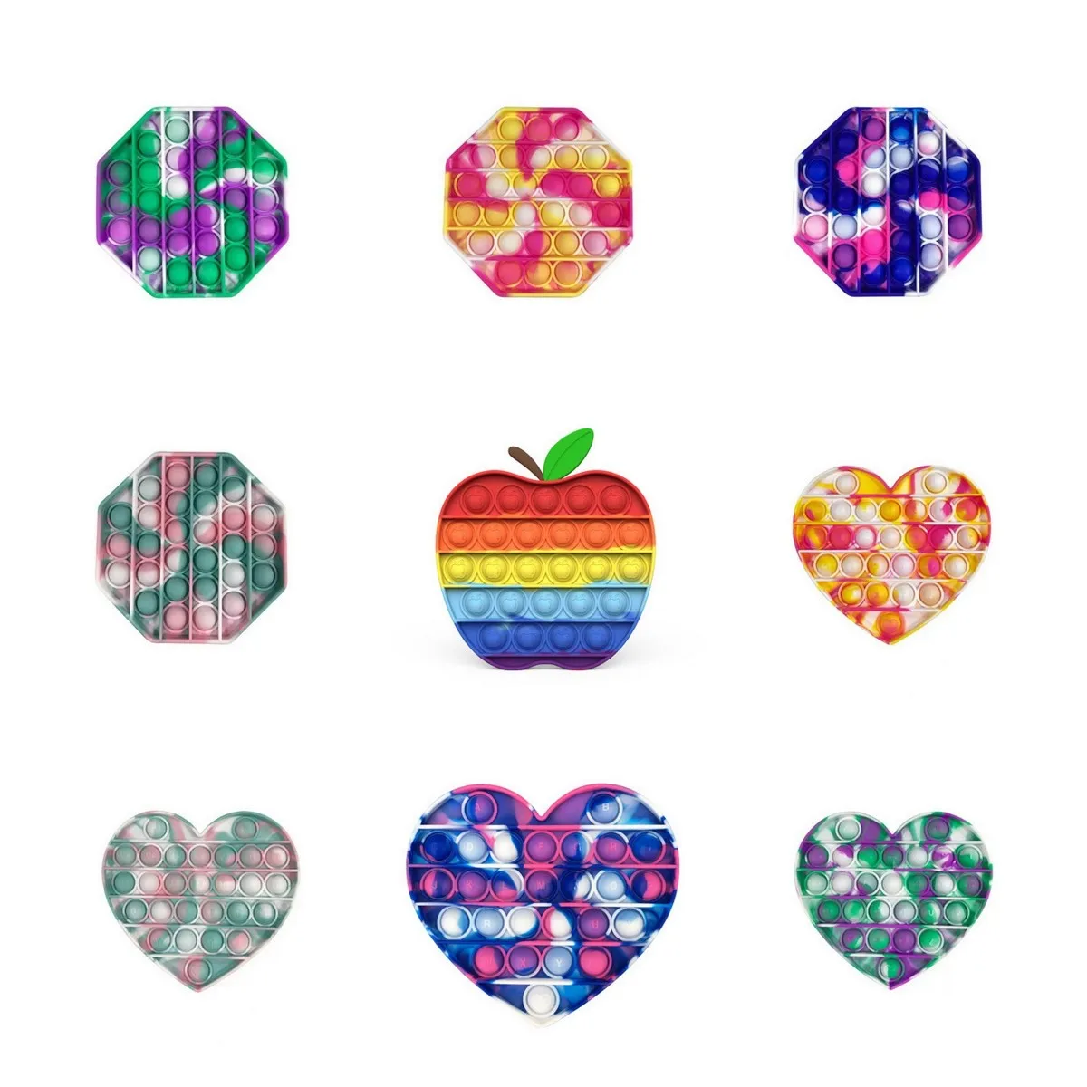 

Push Bubble Sensory Toy Autism Needs Squishy Stress Reliever Toys Adult Child Funny Anti-stress Fidget It Decompression Gifts