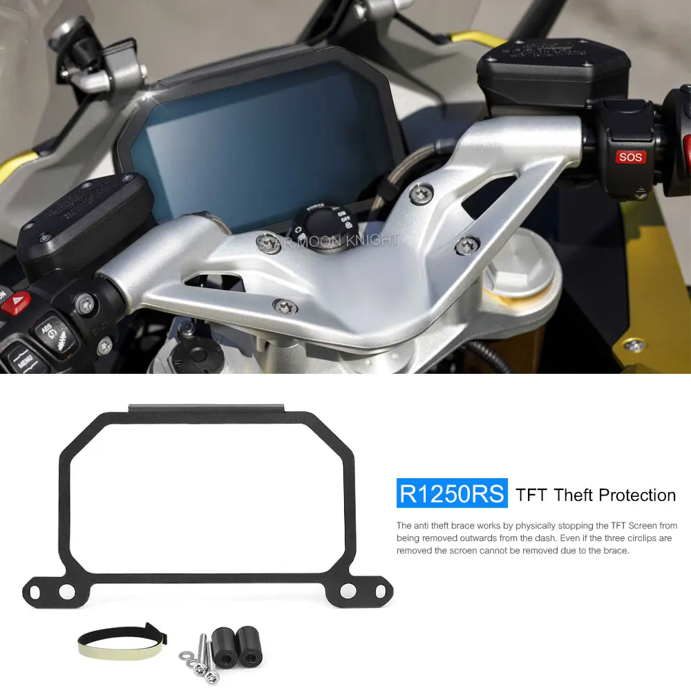 

Motorcycle TFT Display Anti Theft Brace Meter Frame Cover For BMW R 1250 RS R1250RS R1250 TFT Screen Protection Protector Parts