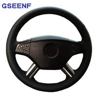 for mercedes benz w164 m class ml350 ml500 2005 2006 x164 gl class gl car steering wheel covers wearable genuine leather