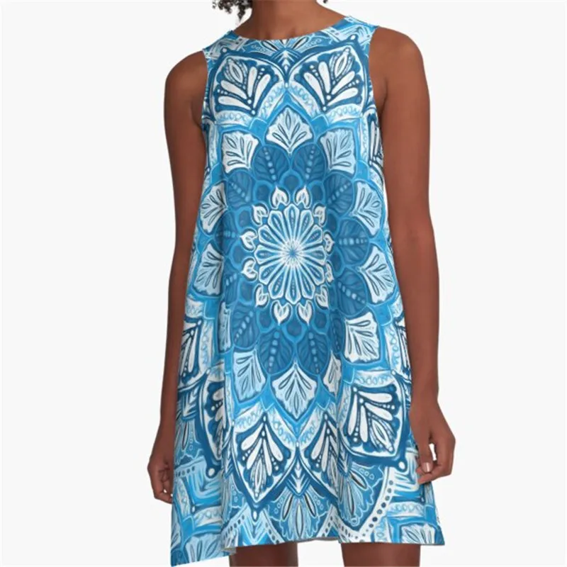 

Fashion Women summer dresses botanical Wonder Printed A-Line Boho Dress for women harajuku Sexy ladies mini short beach dress