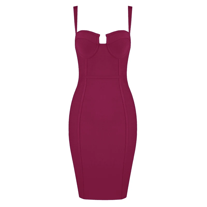 H280-Burgundy 3 цвета, женское сексуальное голубое, желтое, черное Бандажное платье из вискозы, как у знаменитостей, дизайнерские, модные, вечерние платья Vestido - Цвет: H280-Burgundy