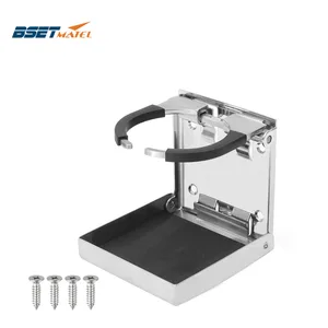 Складной ПОДСТАКАННИК из нержавеющей стали 316, держатель для бутылок, подставка для автомобиля, лодки, грузовика, Автодома, рыболовный ящик