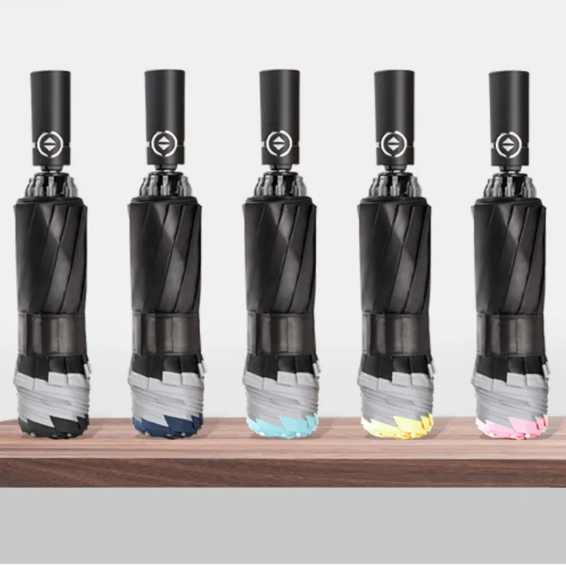 Comprare Di Business Portatile Di Ombrello Di Moda Antivento Reverse Automatico Umbrella Corporation Estate Regenschirm Articoli Per La Casa YY50YS