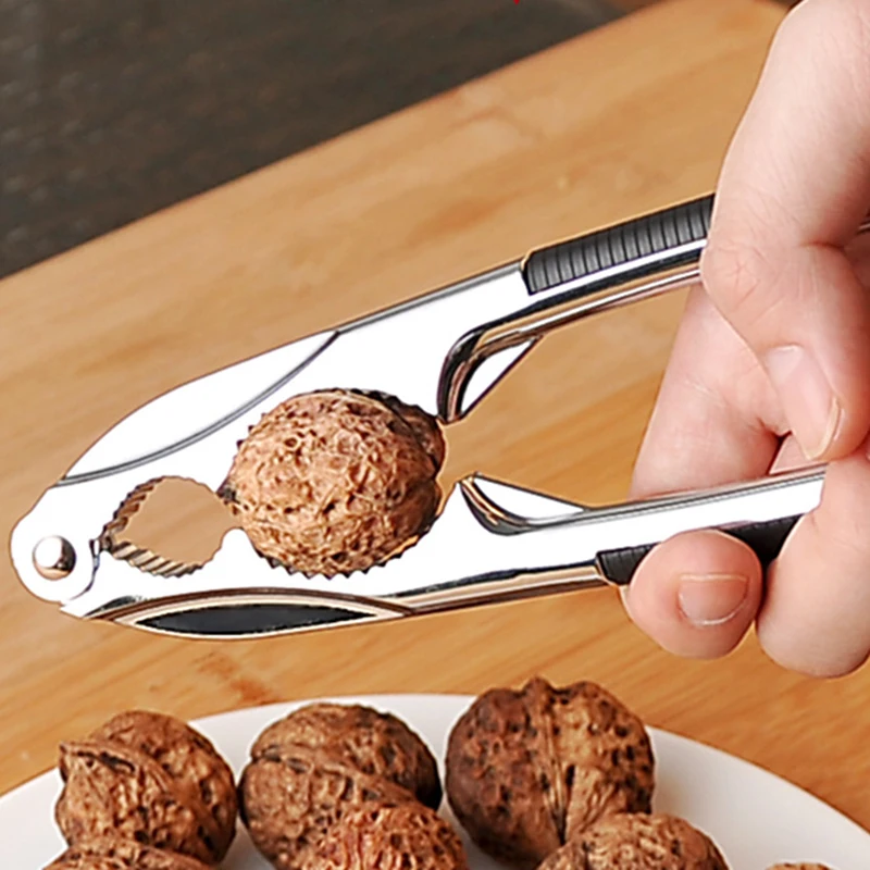 Portable Nut Cracker Kitchen Gadgets Tool Sheller Walnut Opener Plier Metal Alloy Nutcracker Accessories New | Дом и сад