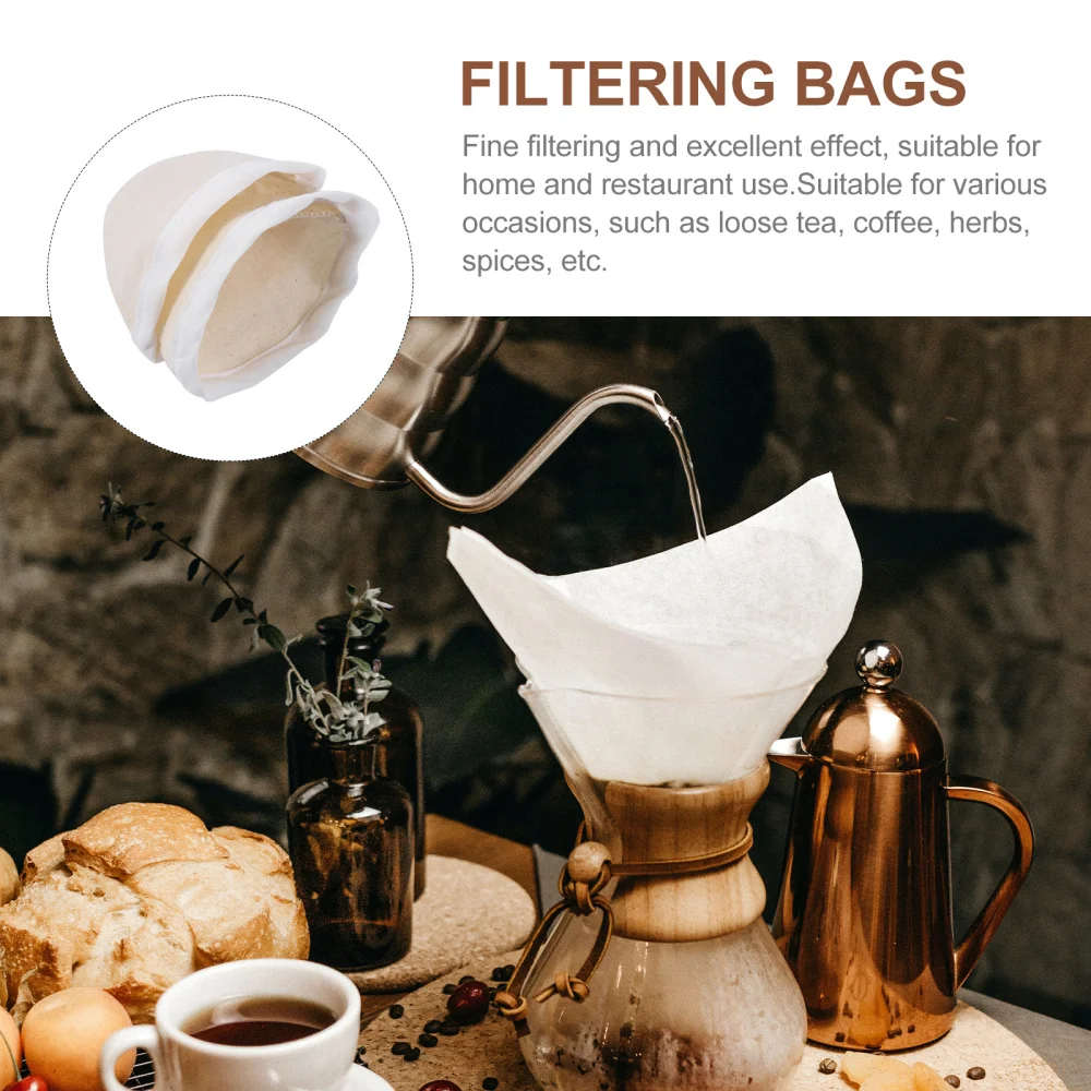 

2Pcs Useful Flannel Filting Coffee Strainers Filtering Bags Water Filters