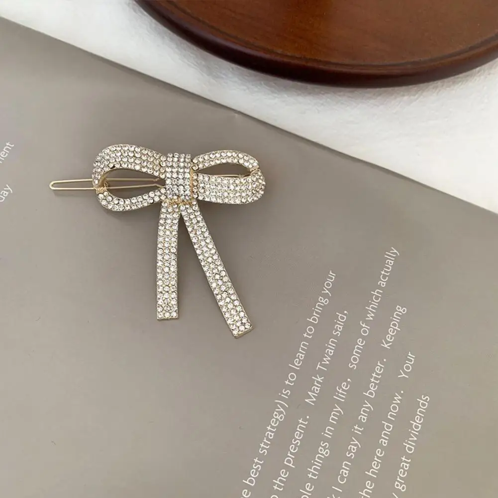 Корейская мода изысканная жемчужины горный хрусталь для волос заколки девочек