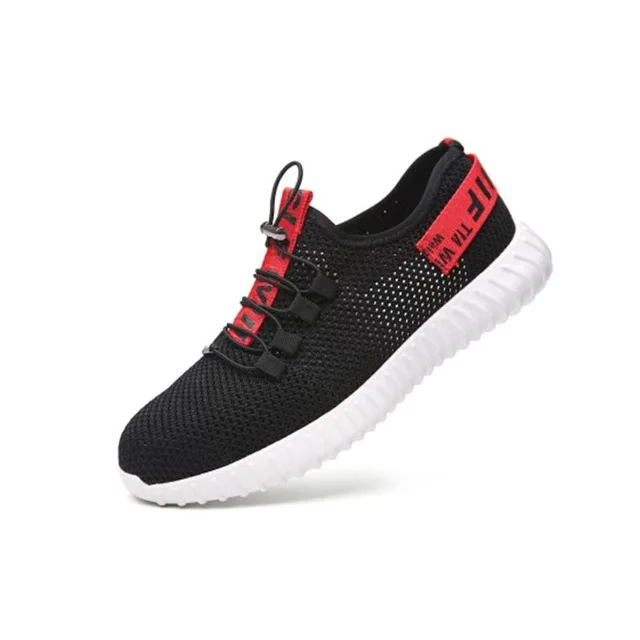 Red On White sole Новинка; мужские рабочие кроссовки с прокалыванием; дышащая обувь; нерушимая обувь Райдера; мужские и женские защитные ботинки со стальным носком - Цвет: Red On White sole