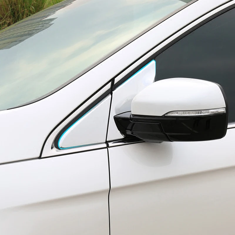 

CarManGo For Ford Edge 2015 Car Styling Front Triangle Panel Cover Trim Frame Sticker Interior Accessories