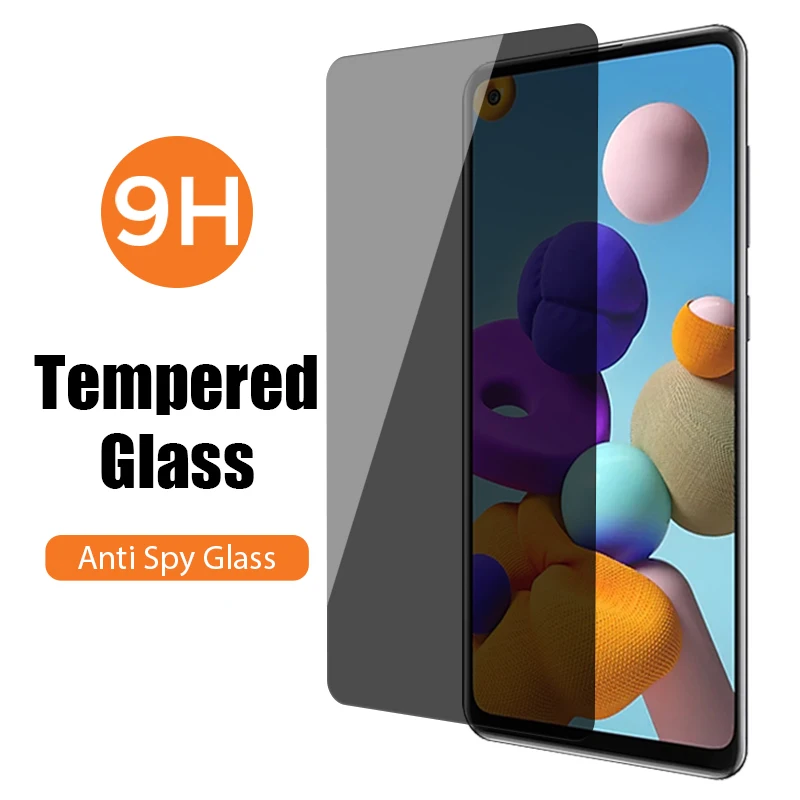 

Антишпионское закаленное стекло для Samsung A51 A71 A50 5G тонированное Защитное стекло для Galaxy A21S A21 A12 A11 A01 A02S A20e A20 A10e A10