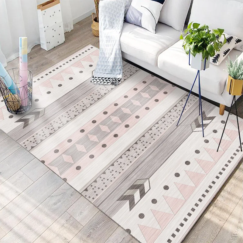 

2021 простой современный классический принт в скандинавском стиле гостиная спальня моющийся ковер журнальный столик коврик прикроватный ко...