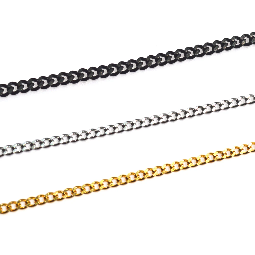 Мужское золотое ожерелье из нержавеющей стали изысканное ювелирное изделие