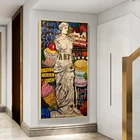 Граффити, поп-арт, Древняя Греция, холст, живопись, плакат и принты, уличное искусство, Настенная картина для гостиной, украшение для дома