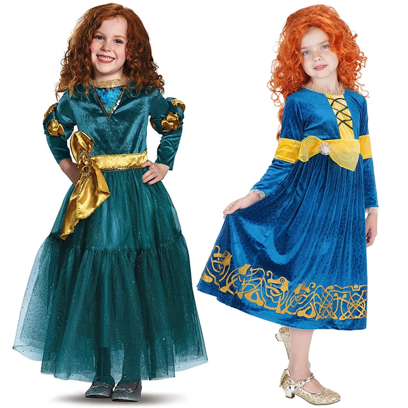 Новинка модный костюм Хэллоуин для девочек косплея теплый Хэллоуина парик