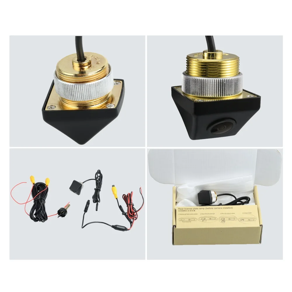 SINOSMART HD универсальная парковочная резервная камера с золотой задней крышкой