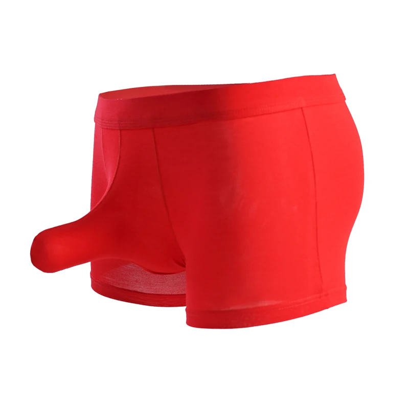 Трусы боксеры мужские из модала пикантное нижнее белье для пениса с большим