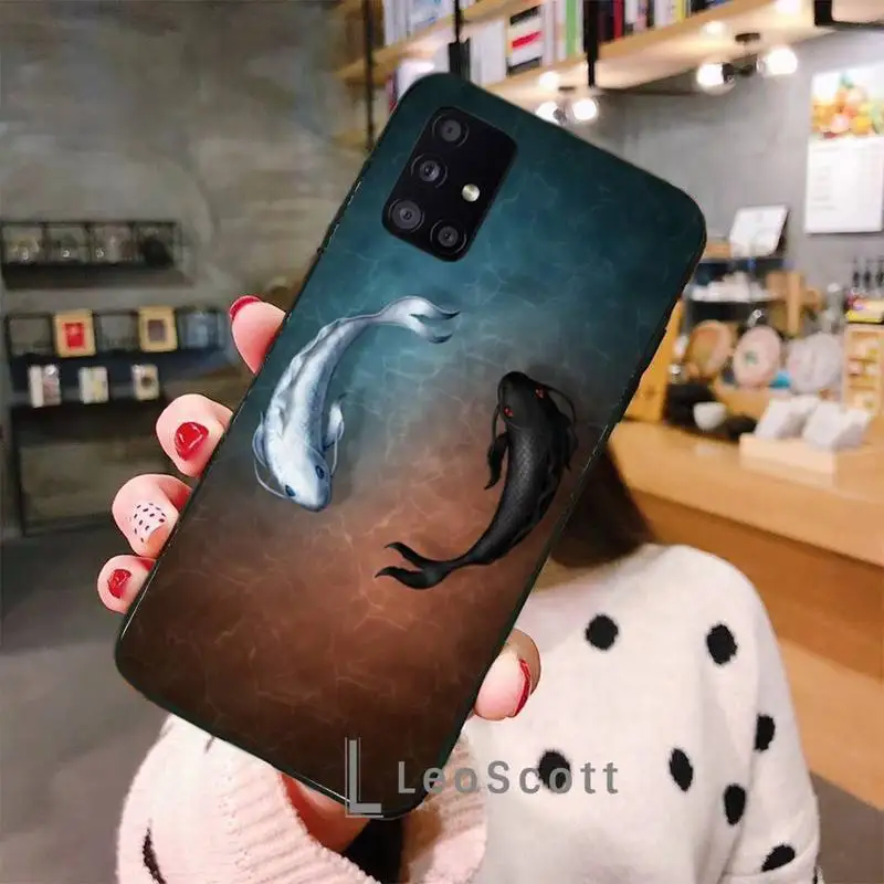 

Art painting aesthetic carp Phone Case For Samsung S6 S7 edge S8 S9 S10 e plus A10 A50 A70 note8 J7 2017