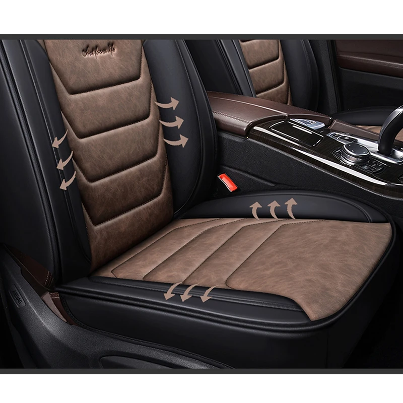 Кожаный чехол FUZHKAQI для автомобильных сидений audi a3 8p 8l sportback q7 2007 q5 a4 b7 avant a6 c5 a5 a1 q2 q3