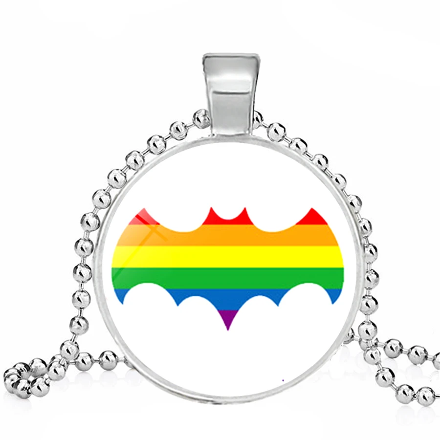 LGBT ожерелье s Bi Pride для лесбиянок гей подарки стеклянный кабошон ювелирные
