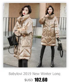 Babylovi/Новинка года; зимние длинные свободные пуховики; Свободное пальто со стоячим воротником для студентов; теплые пуховые куртки с хлопковой подкладкой для женщин