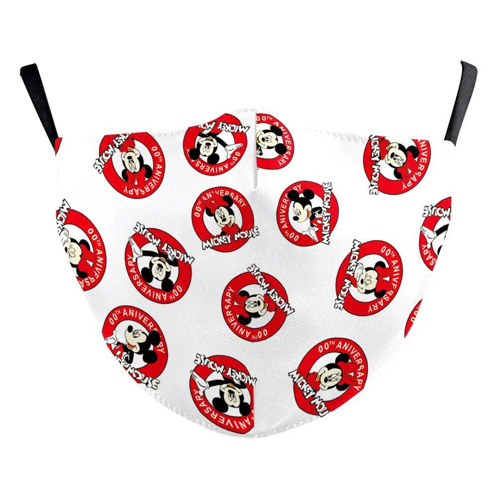 Маска для взрослых Disney многоразовая смешная маска с модным принтом Pm2.5 лица
