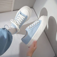 autumn 2021 fashion new womens low top blue canvas sneakers ins trend female student casual tennis vulcanized sports shoesaa 18