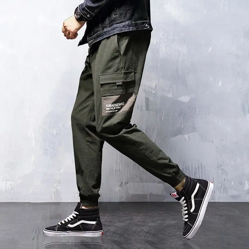 

Pants Men Size XXXL 3XL Spring Summer Straight Pant 100% Cotton Men Wear Comfortable warm Trousers Male Clothing