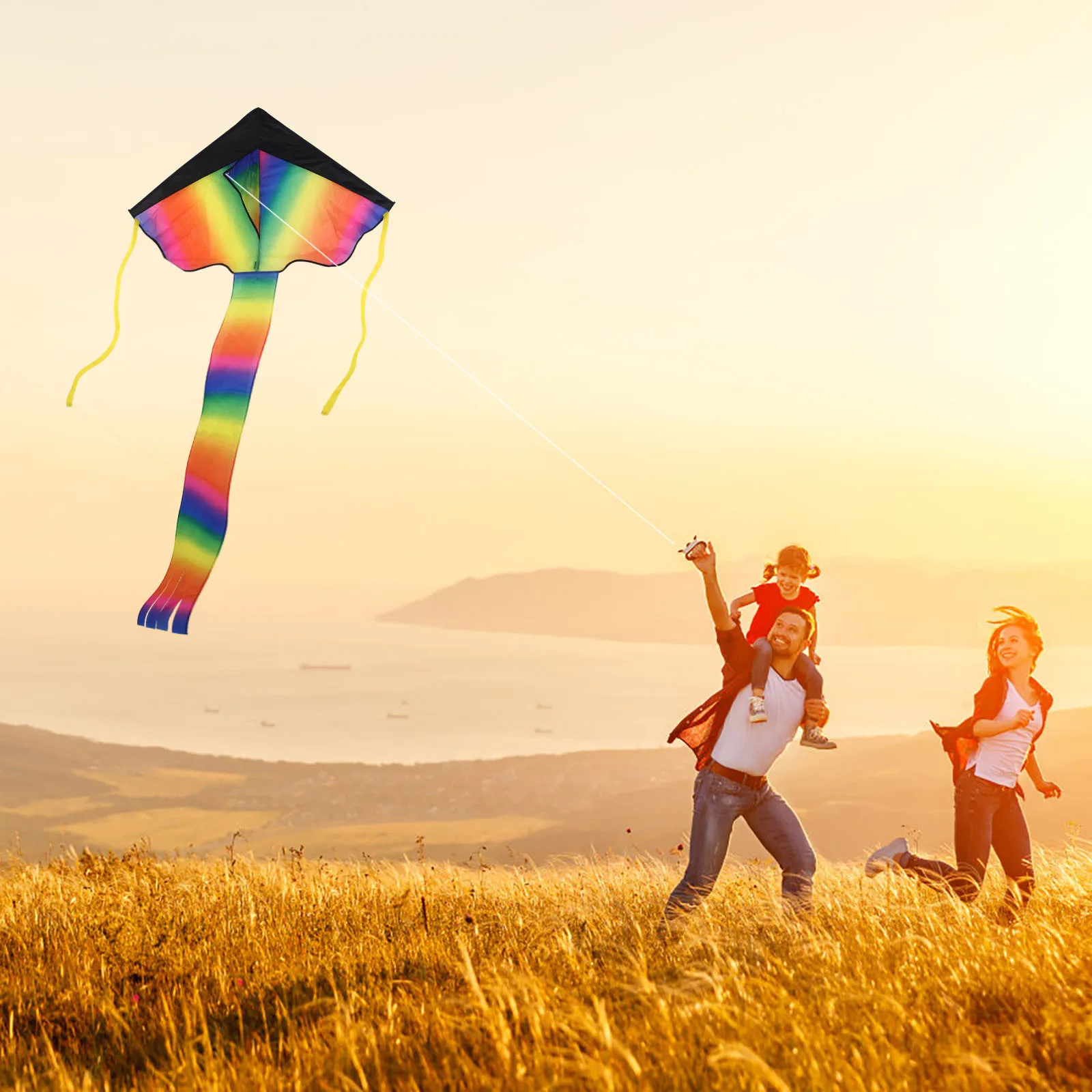 

Large Size Kite Line Stunt Kids Kites Toys Kite Flying Long Tail Outdoor Fun Sports Educational Gifts Kites for Adults Toys