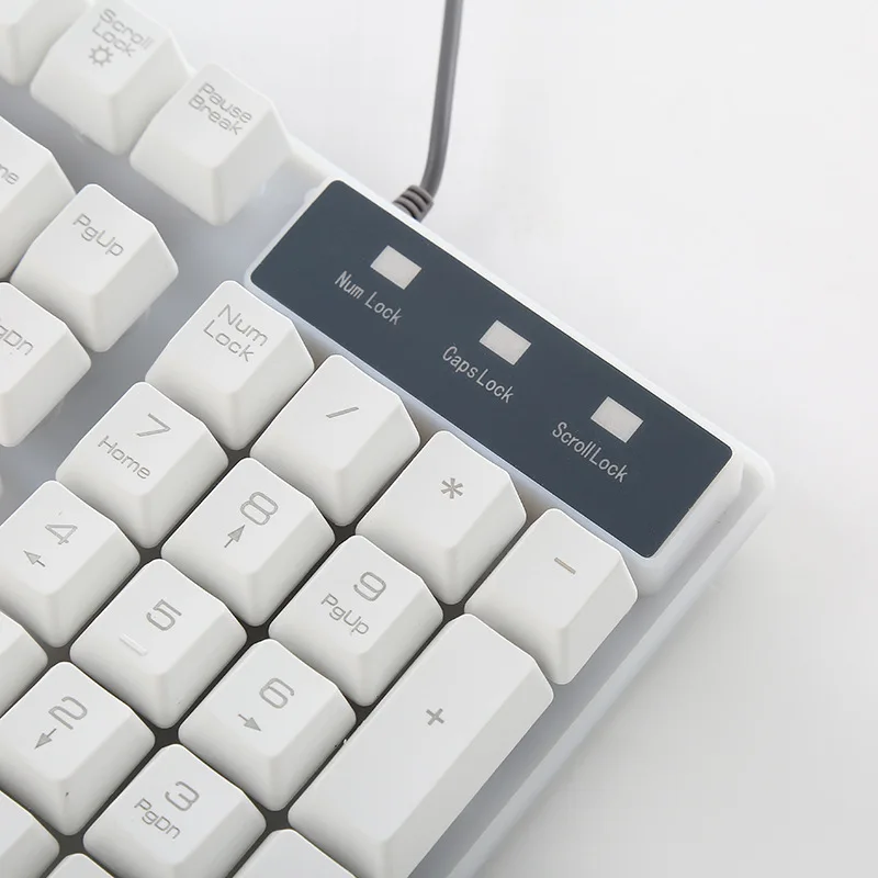 USB Проводная имитация механической игровой клавиатуры 104 Keycaps игровая клавиатура