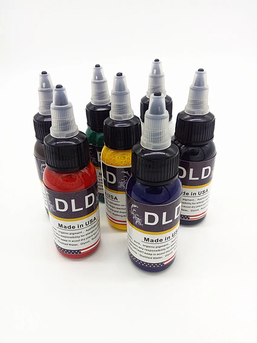 7 шт. набор чернил для тату с микроблейдинг Перманентный макияж арт пигмент 30 мл