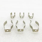 Держатель для флуоресцентных ламп Camal, 10 шт., T8, T5, 1-1,5 дюйма, металлический светодиодный держатель для Трубчатых ламп, кронштейн, u-образные клипсы, простая установка, сделай сам