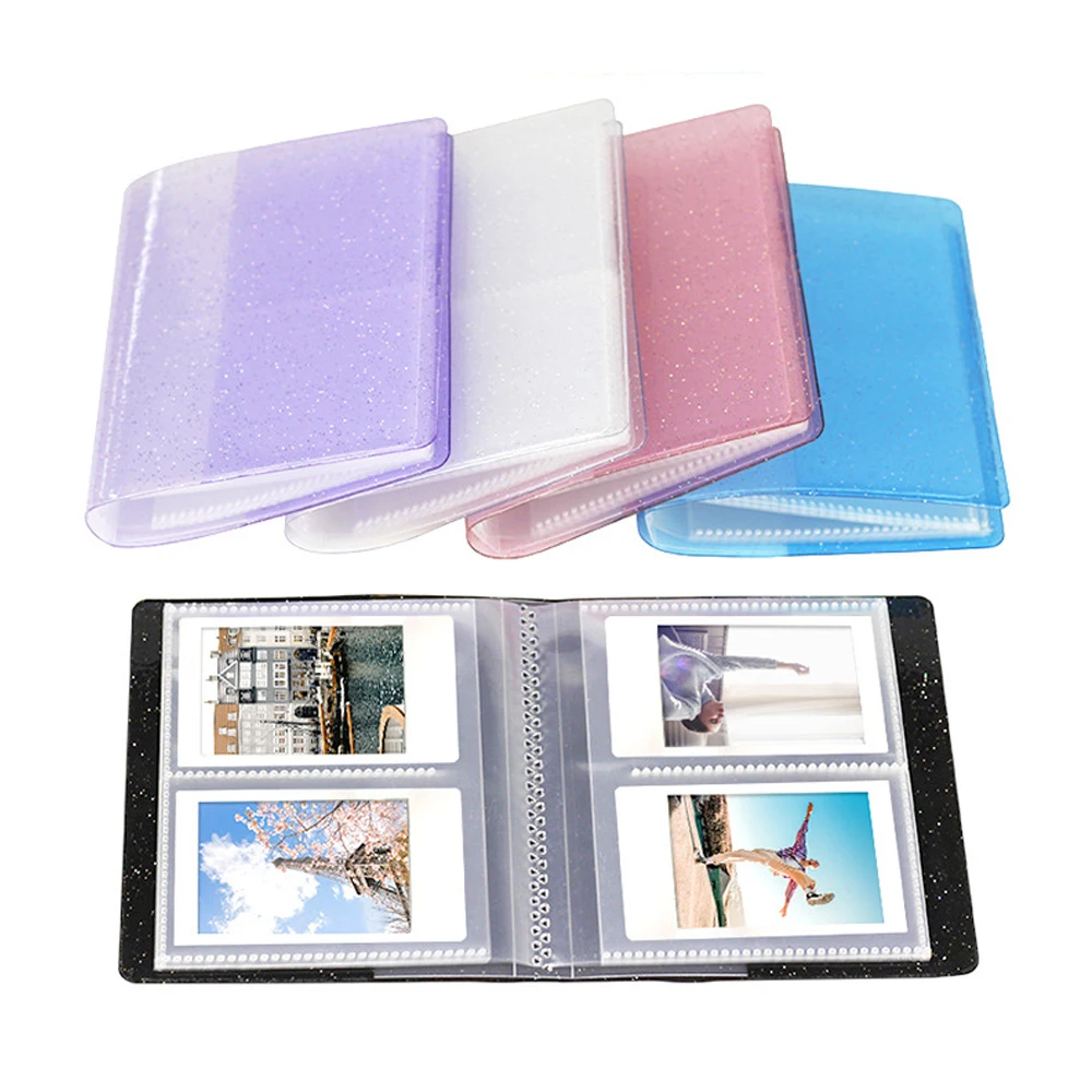 Besegad 64 Карманный фотоальбом для Fujifilm Instax mini11 3 дюйма цветной ПВХ мягкий