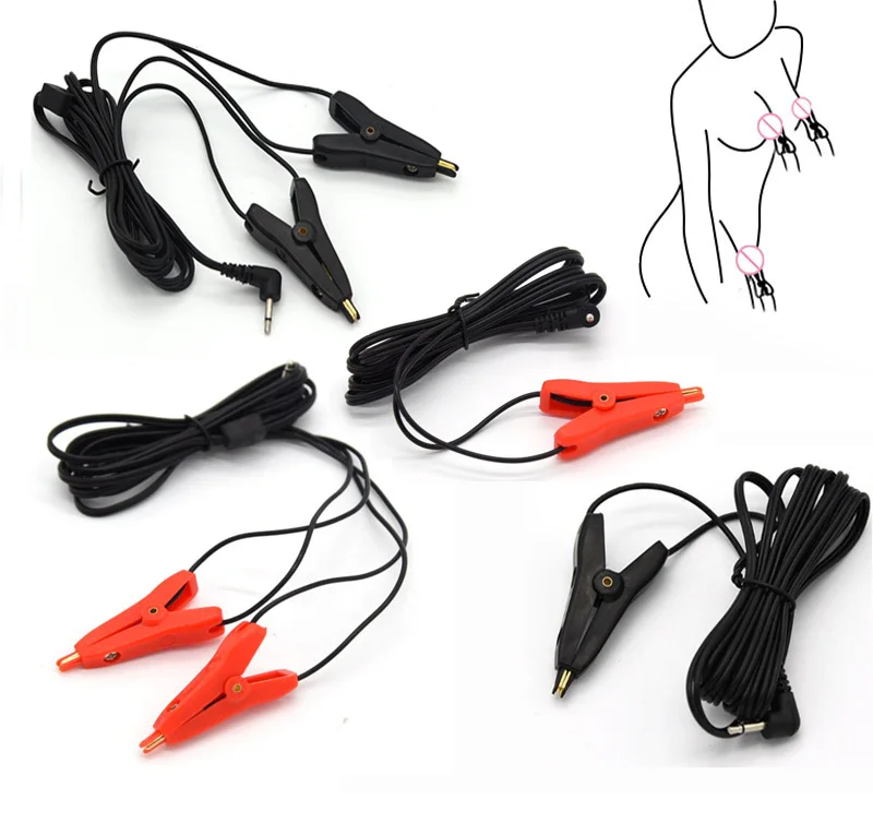 Зажим для сосков с электрическим током массажер тела зажим электродом