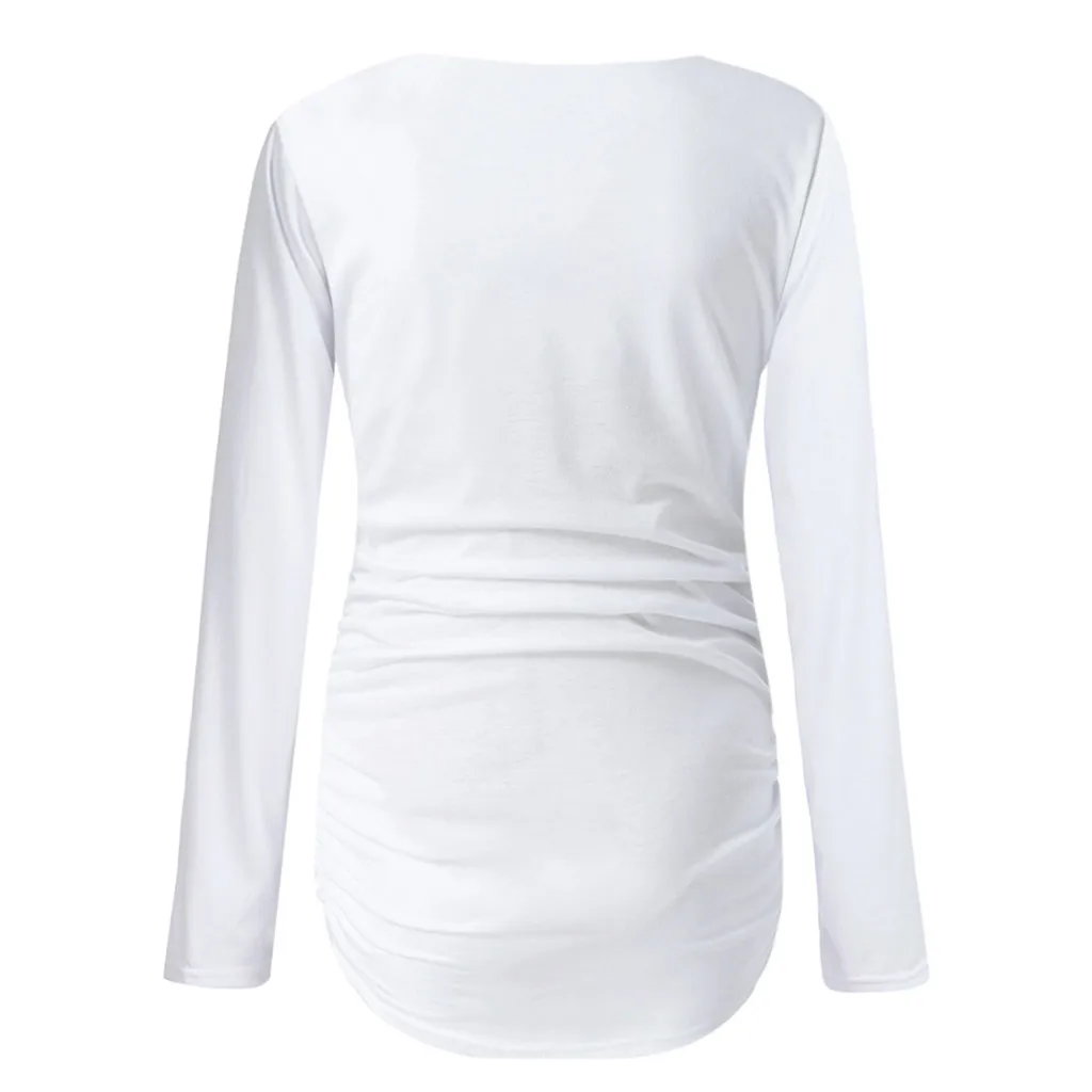 Топы для женщин мам кормящих детей Рождественская Футболка беременных топы