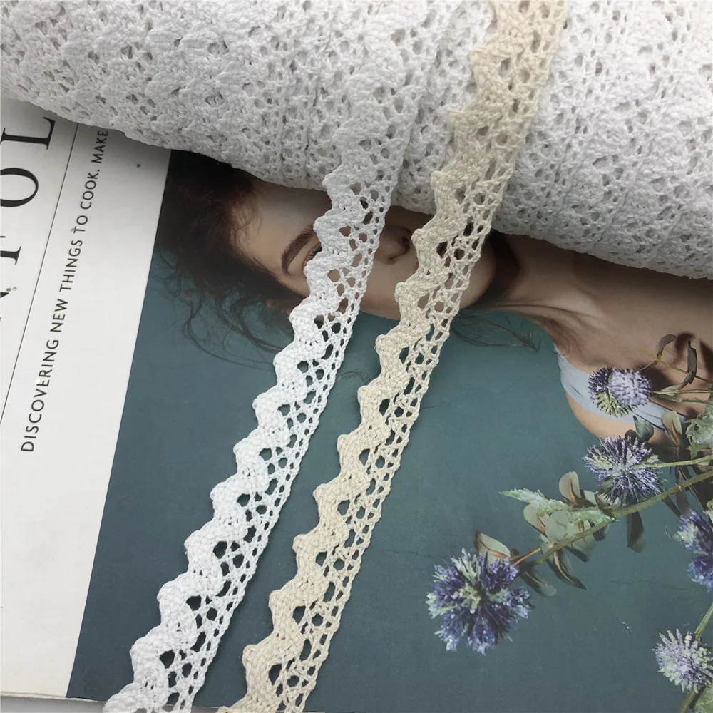 Оптовая продажа, 400 ярдов, цвет белый и искусственный свет, ширина кружева 15 мм, кружевная отделка, окантовка для свадьбы