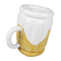 1pc inflatable beer ice bucket outdoor beer ice bucket pvc inflatable beer cooler thickening beer storage container for pool bar