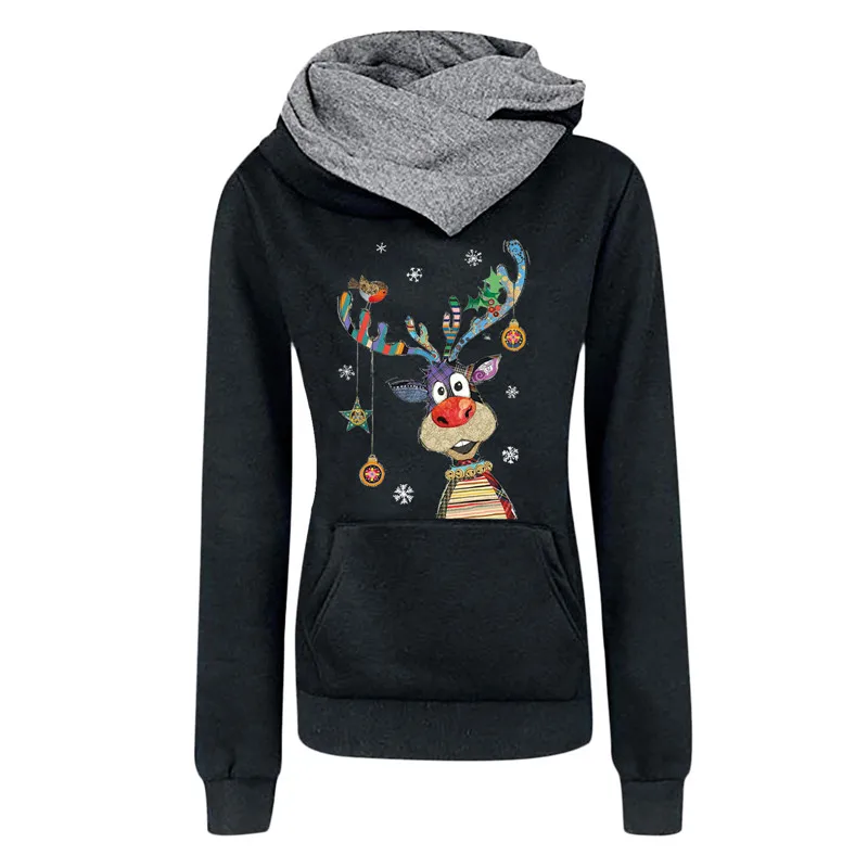 

Толстовка женская с капюшоном, пуловер с длинным рукавом и карманами, свободная модная офисная кофта с принтом, весна-осень