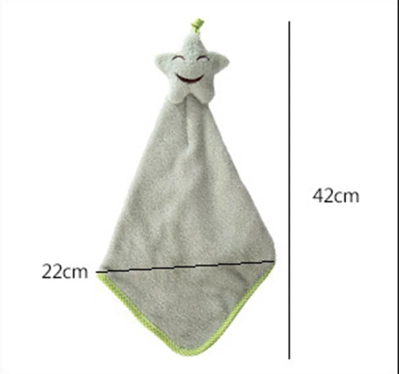 Детское подвесное полотенце с мультяшными животными для рук мягкие