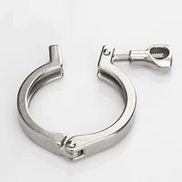 1 pcs sanitary fitting tri clamp stainless steel 304 pipe clamp hygienic grade 19 25 32 38 c clamp