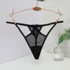 Трусы женские хлопковые с низкой талией, кружевные, тонкие