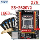 Комплект материнской платы X79, LGA 2011 с XEON E5 2620 V2 16 Гб (4*4G) DDR3 1333 REG ECC, комплект ОЗУ для сервера NVME SATA3.0
