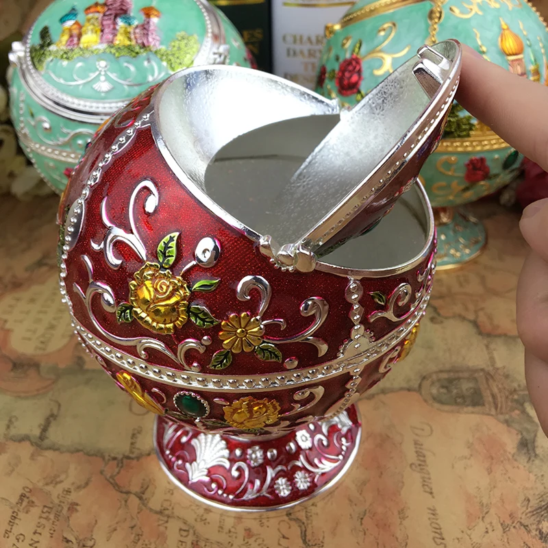 Европейский стиль с крышкой креативный металлический портативный глобус