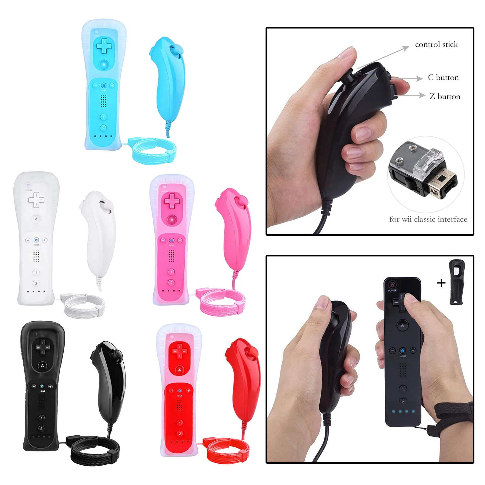 

Gesture Controller and Nunchuck Joystick Combo Pack for Nintendo Wii Wii U