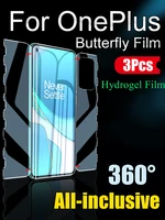 3 in 1 front back oneplus 9 pro butterfly screen protector for one plus 9r 8t hydrogel film 1 8pro hd soft camera full coverage