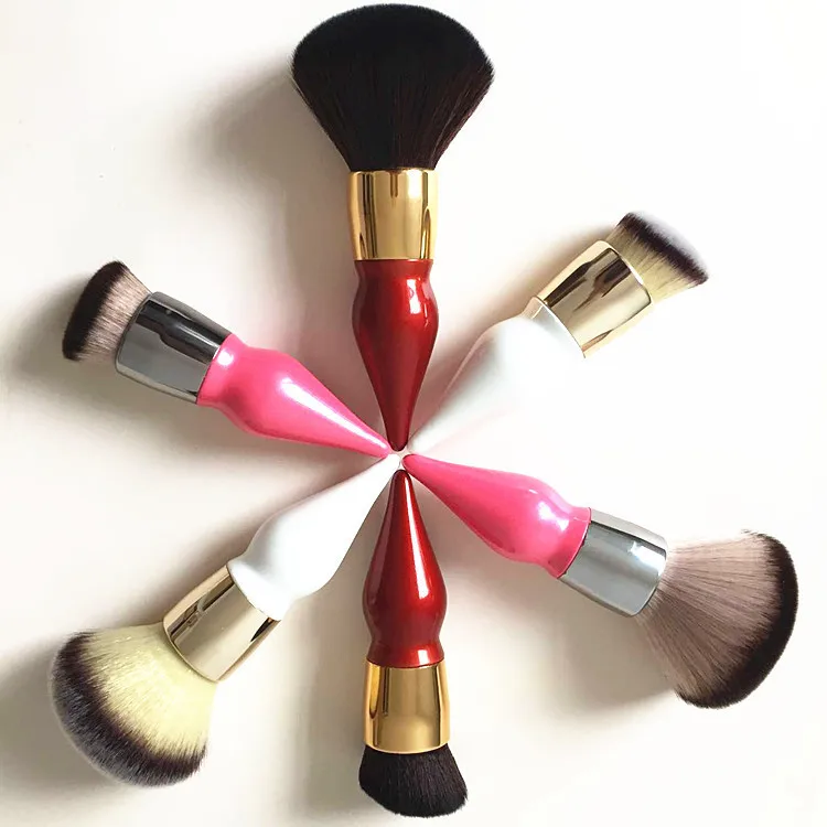 1 шт. большой мягкий порошок контур кисти для макияжа красного и розового цвета