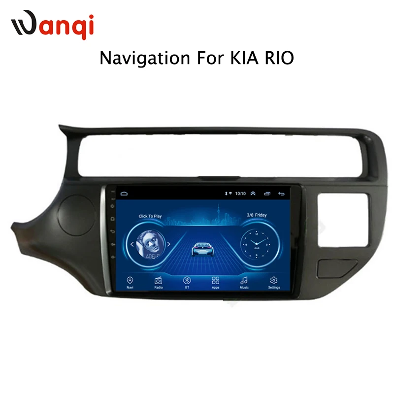 9 дюймовый Android 1 автомобильный DVD мультимедийный радио GPS плеер экран для KIA Rio K3