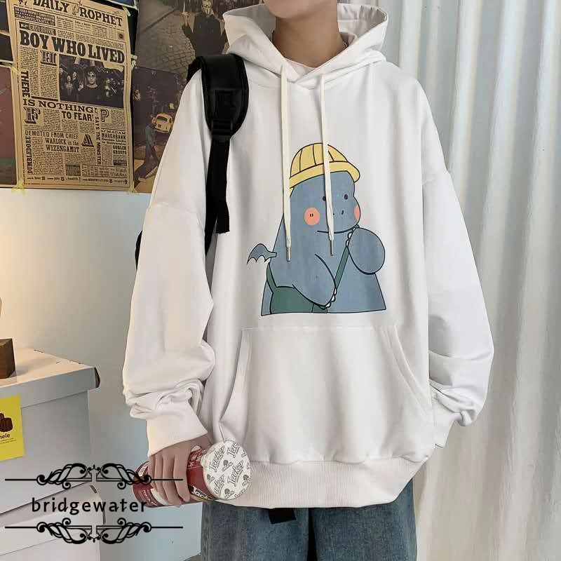 

Bridgewater Autumn Winter Sweatshirts Men's Cartoon Loose Casual Hoodies Ins Harajuku Large Size Trend Fashion Pullover